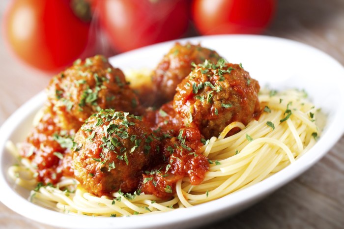 Spaghetti absolute meatballs